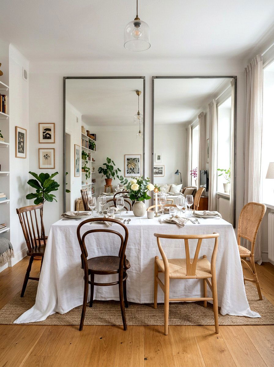 Small Apartment Folding Table - 30 dinner party hosting room ideas