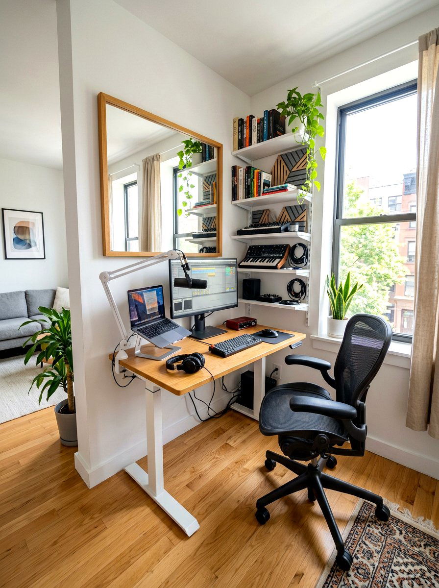 Small Apartment Home Studio - 30 masculine home studio ideas