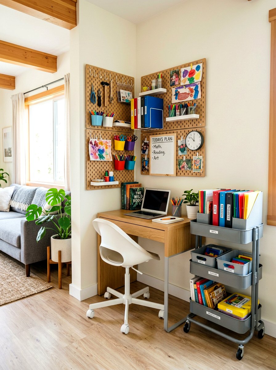 Small Apartment Homeschool Area - 30 homeschool room ideas