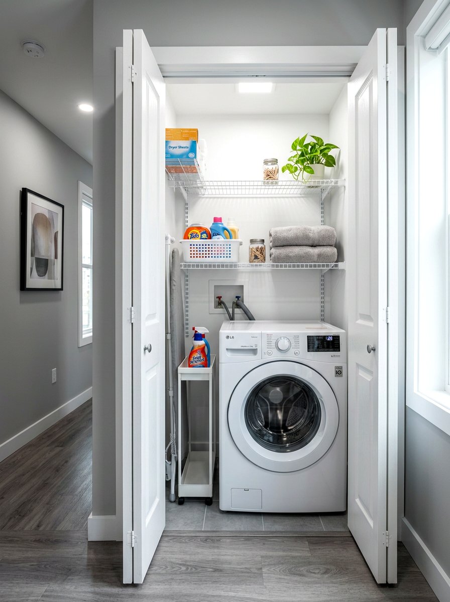 Small Apartment Laundry Closet - 30 laundry closet ideas