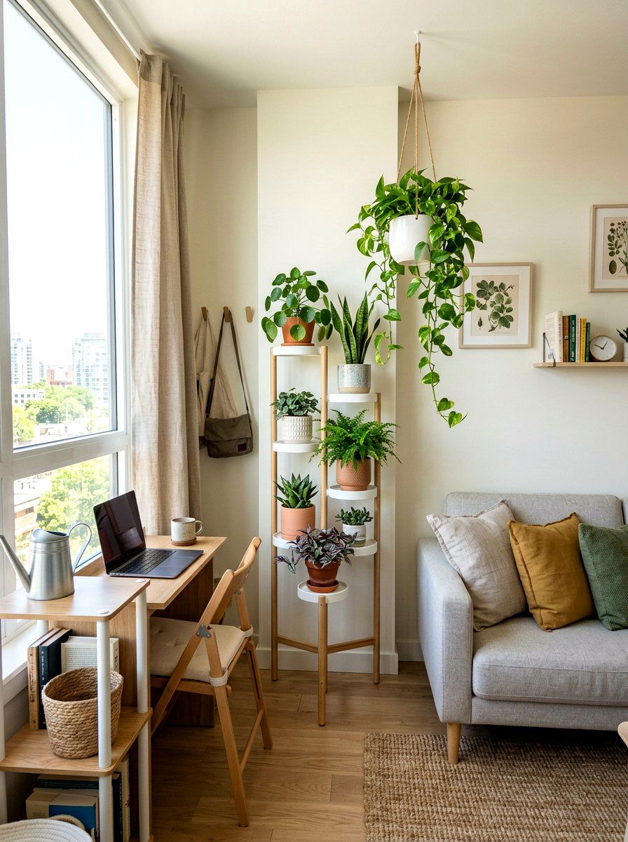 Small Apartment Plant Nook - 30 plant corner styling ideas