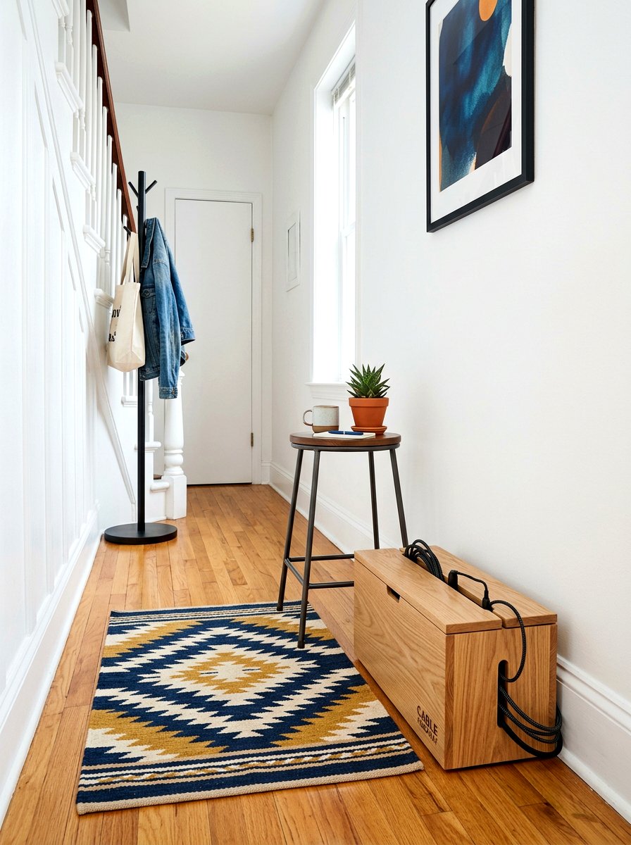 Small Apartment Power Strip Hideout - 30 charging station entryway ideas