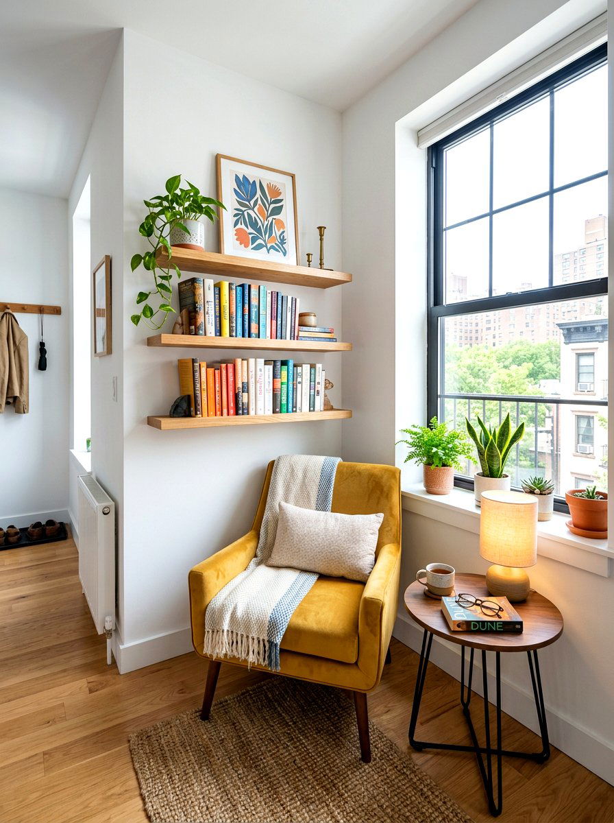 Small Apartment Reading Nook - 30 reading room aesthetic ideas