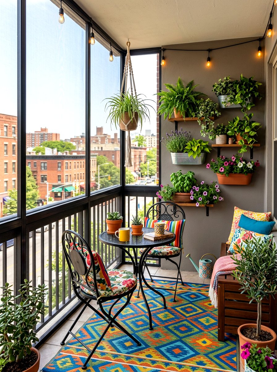 Small Apartment Screened Balcony - 30 screened patio enclosure ideas