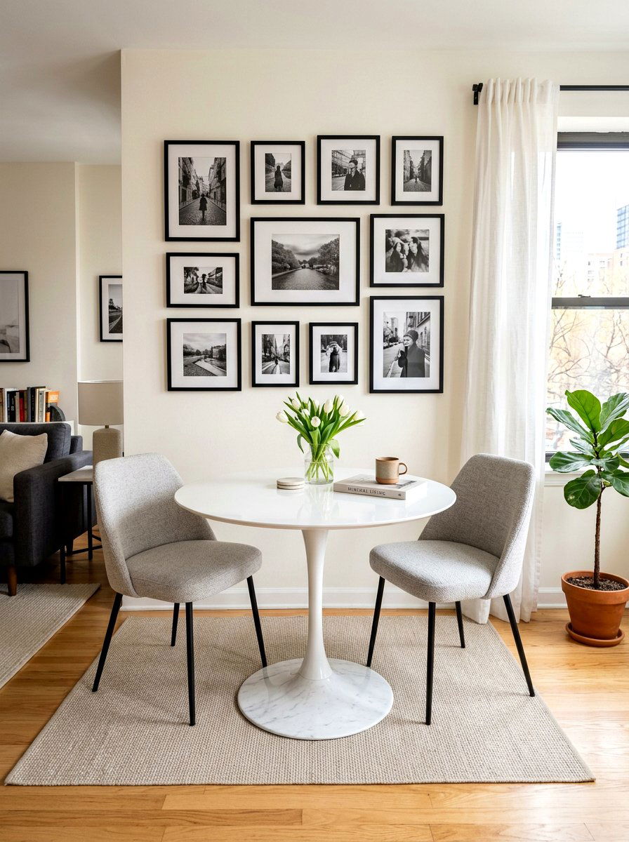 Small Apartment Tulip Table - 30 Nancy Meyers breakfast nook ideas