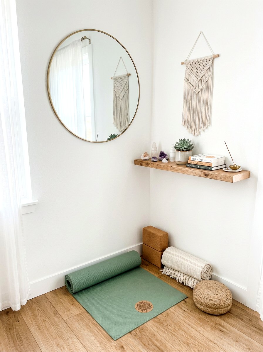 Small Apartment Yoga Nook - 30 yoga room ideas