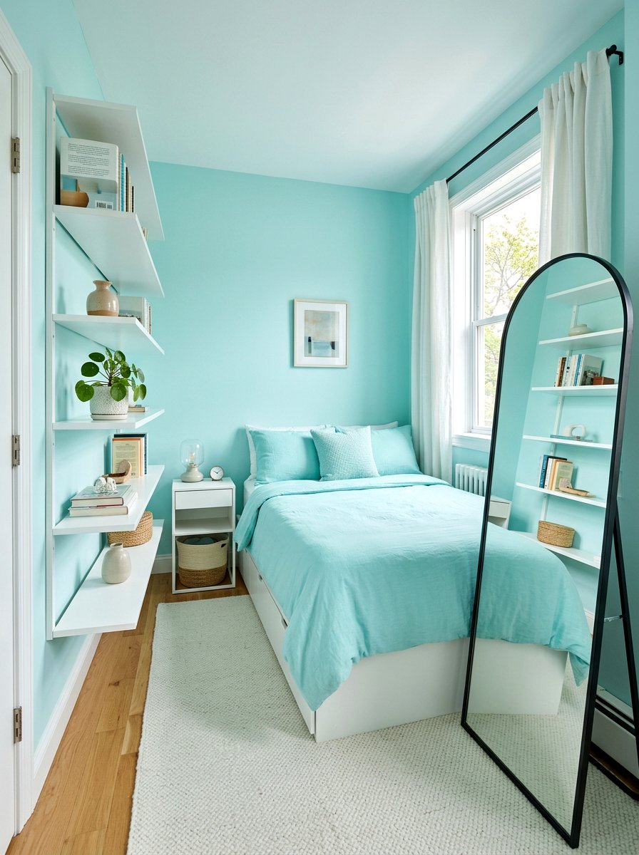 Small Aqua Bedroom - 30 aqua bedroom ideas