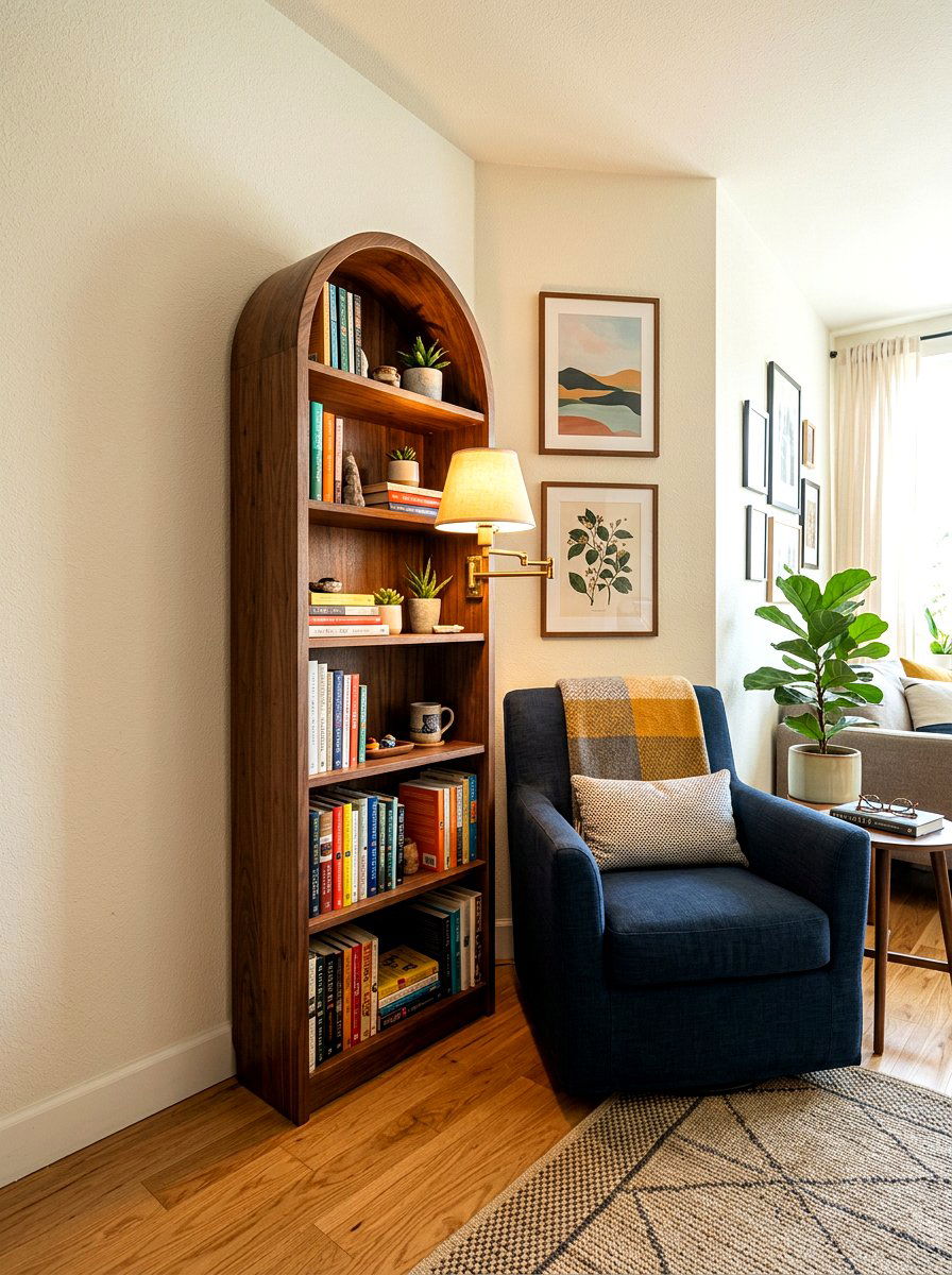 Small Arched Bookshelf - 30 arched bookshelf ideas