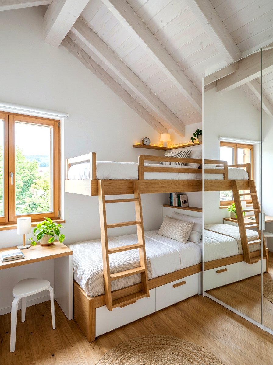Small Attic Bunk Bed - 30 attic bunk room ideas