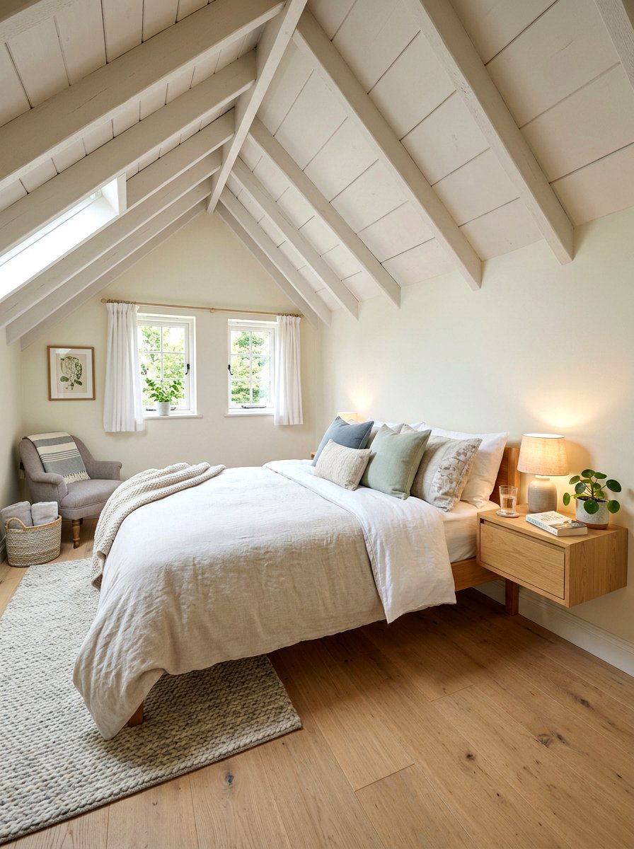Small Attic Guest Room - 30 attic bedroom ideas