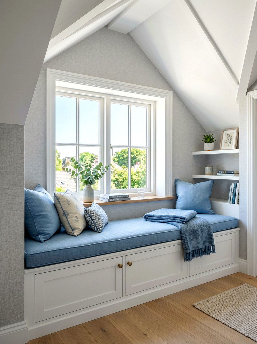Small Attic Window Seat - 30 attic reading nook ideas