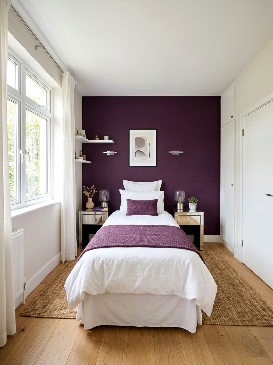 Small Aubergine Bedroom - 30 aubergine bedroom ideas