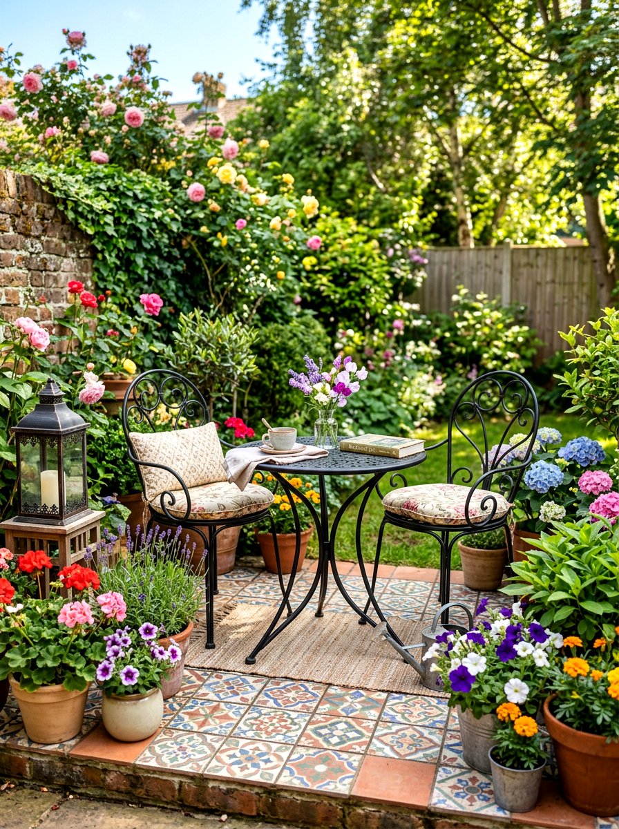 Small Backyard Bistro Set - 30 backyard lounge zone ideas