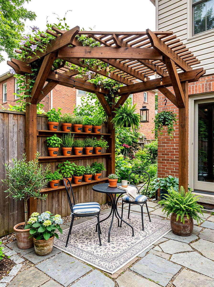 Small Backyard Corner Pergola - 30 backyard dining pergola ideas