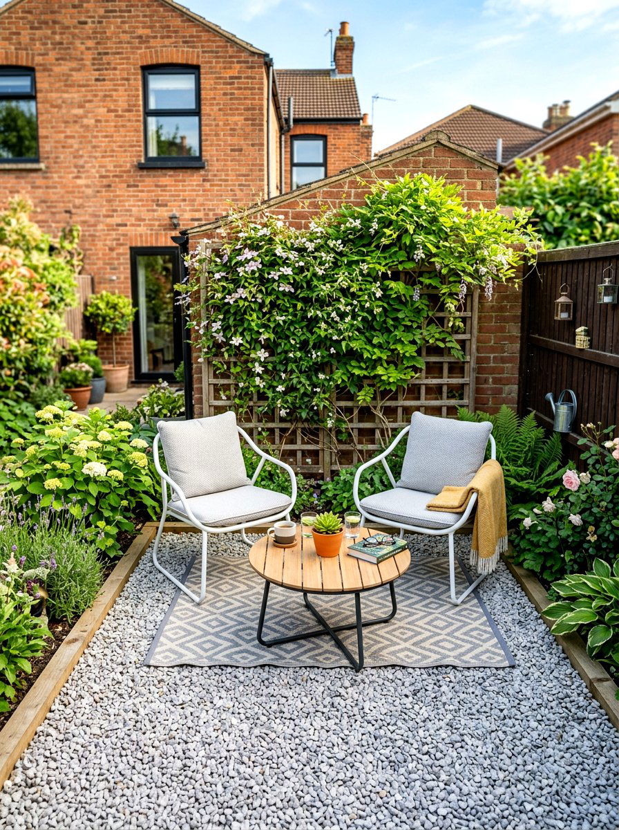 Small Backyard Gravel Sitting Area - 30 gravel backyard ideas