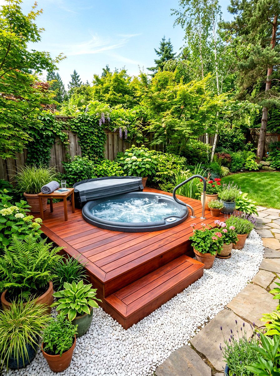 Small Backyard Hot Tub Deck - 30 hot tub deck ideas