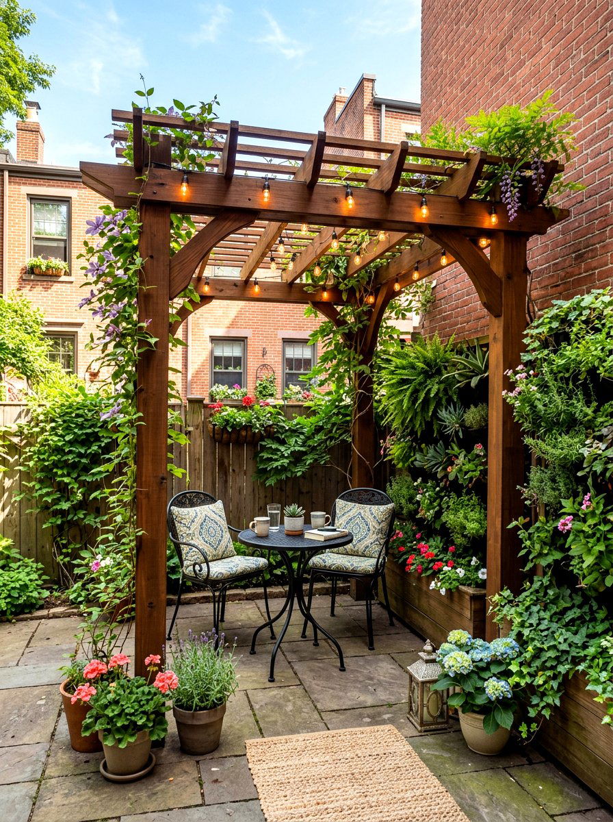 Small Backyard Pergola - 30 pergola dining backyard ideas