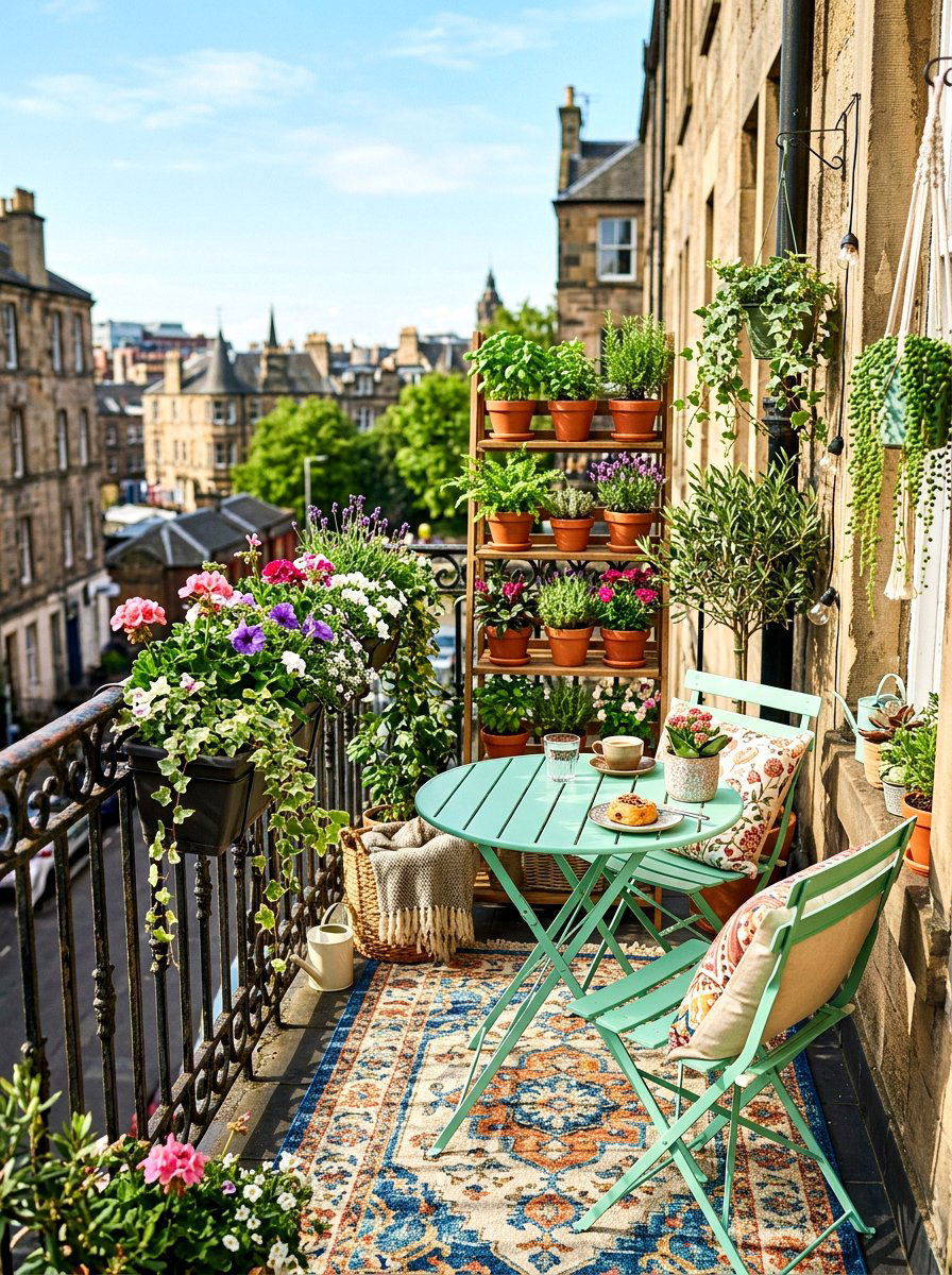 Small Balcony Bistro - 30 patio brunch setup ideas