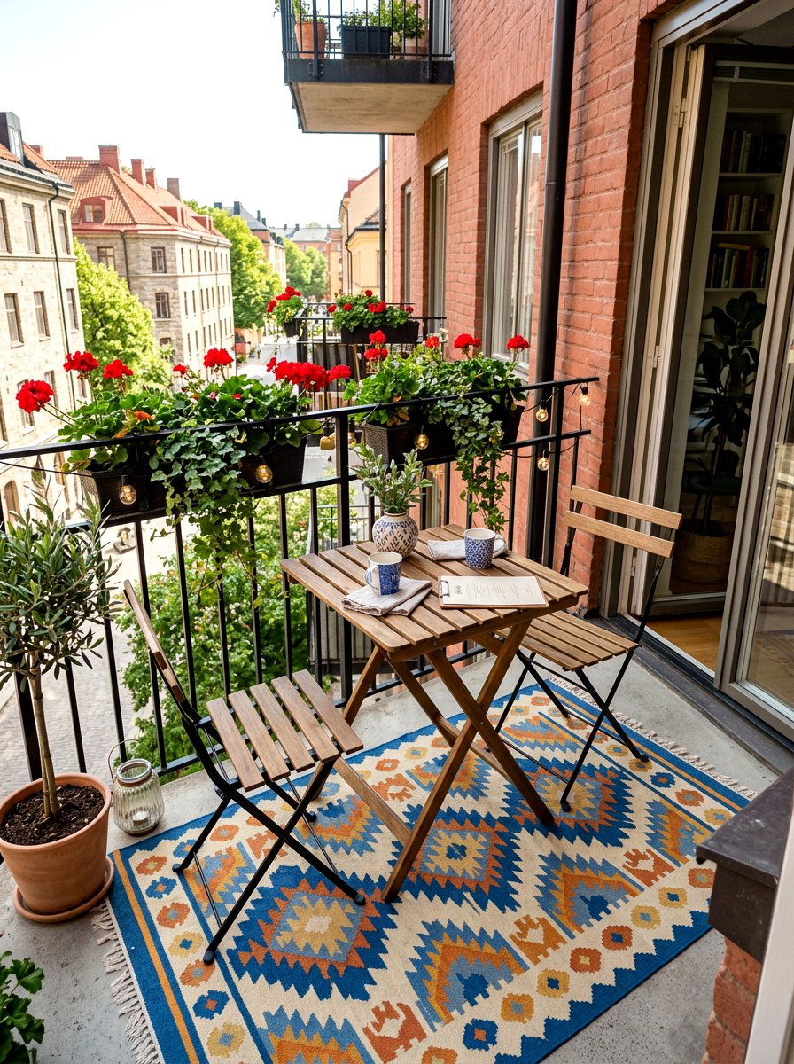 Small Balcony Bistro - 30 exterior seating area ideas