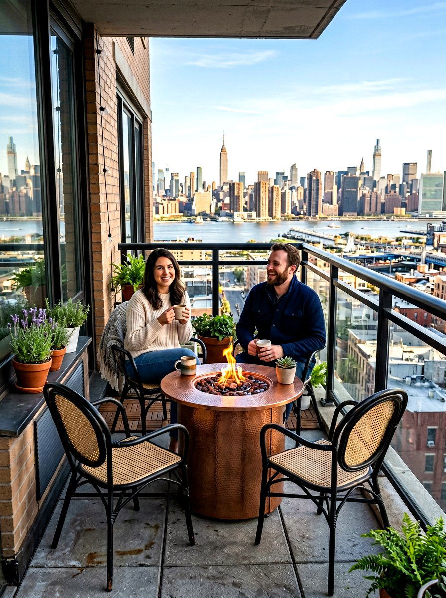 Small Balcony Fire Pit Table - 30 fire pit table ideas