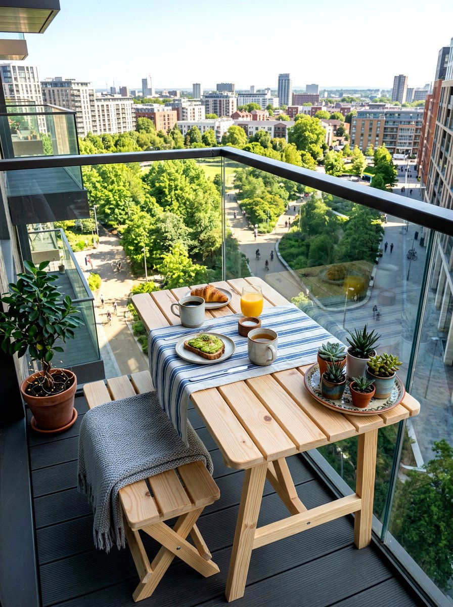 Small Balcony Picnic Table - 30 picnic table patio ideas