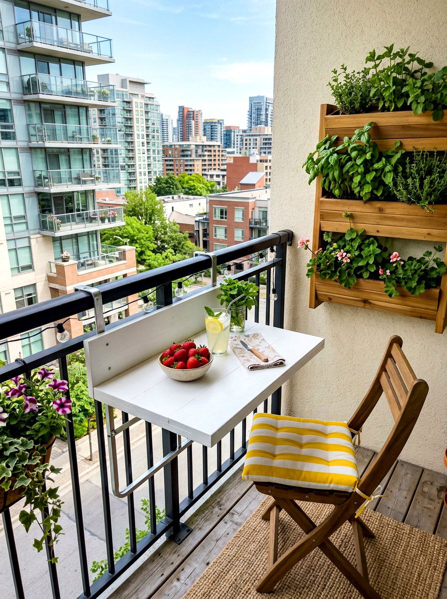 Small Balcony Prep Table - 30 outdoor prep station ideas