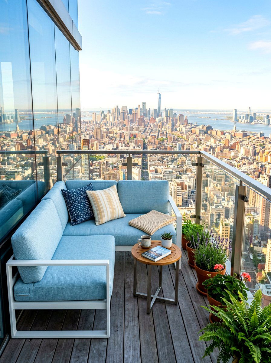 Small Balcony Sectional - 30 outdoor sectional layout ideas