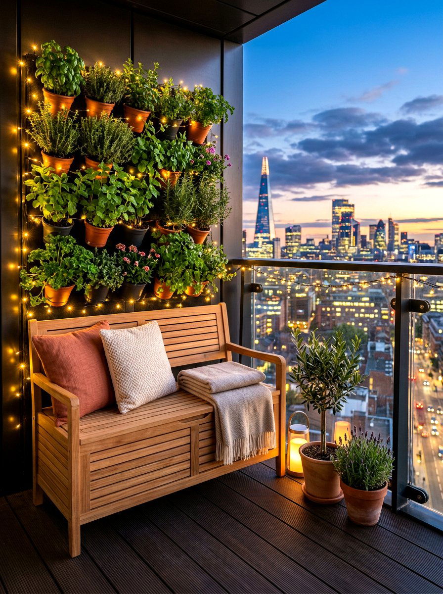 Small Balcony Storage Bench - 30 patio storage bench seating ideas