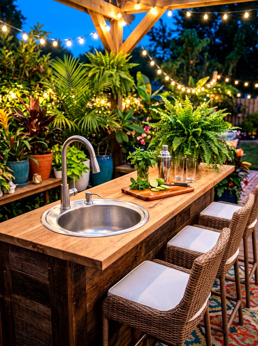 Small Bar Sink - 30 outdoor utility sink ideas