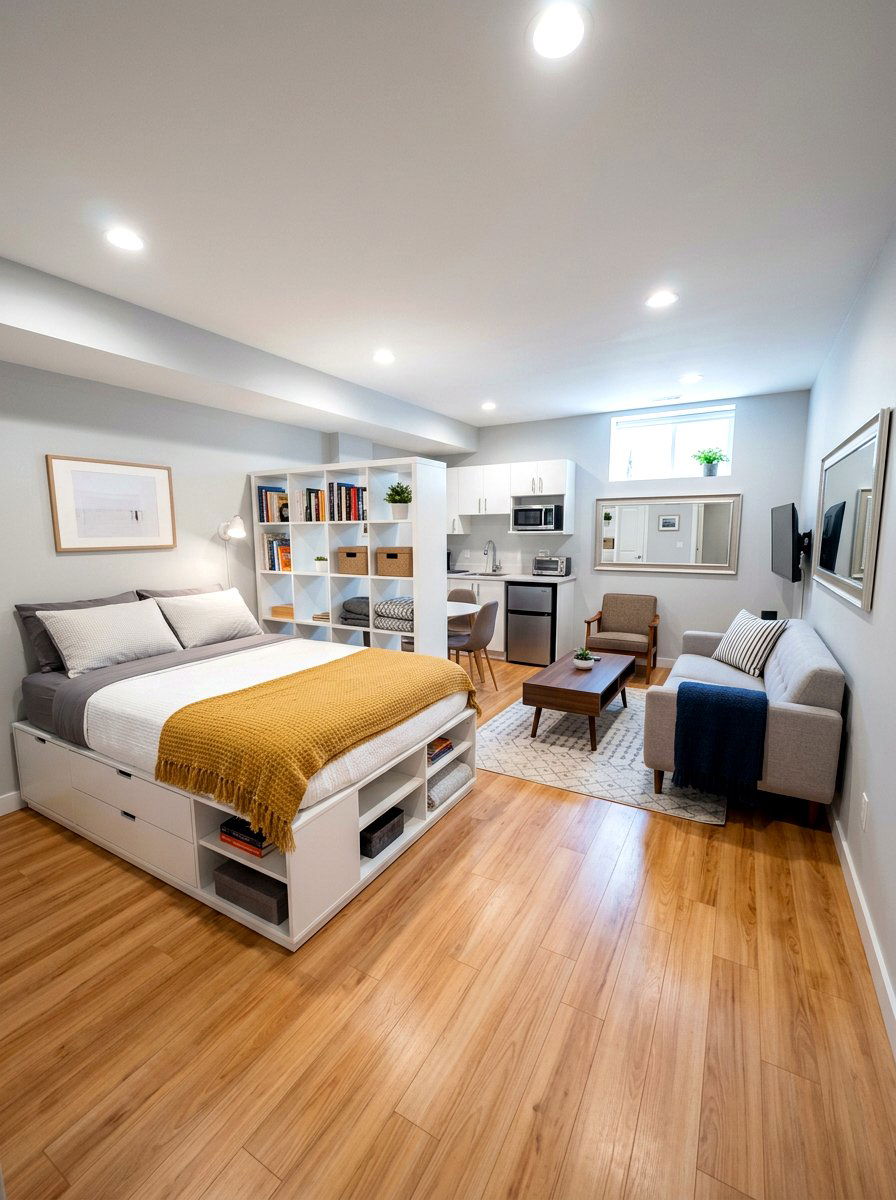 Small Basement Guest Apartment - 30 basement guest suite ideas