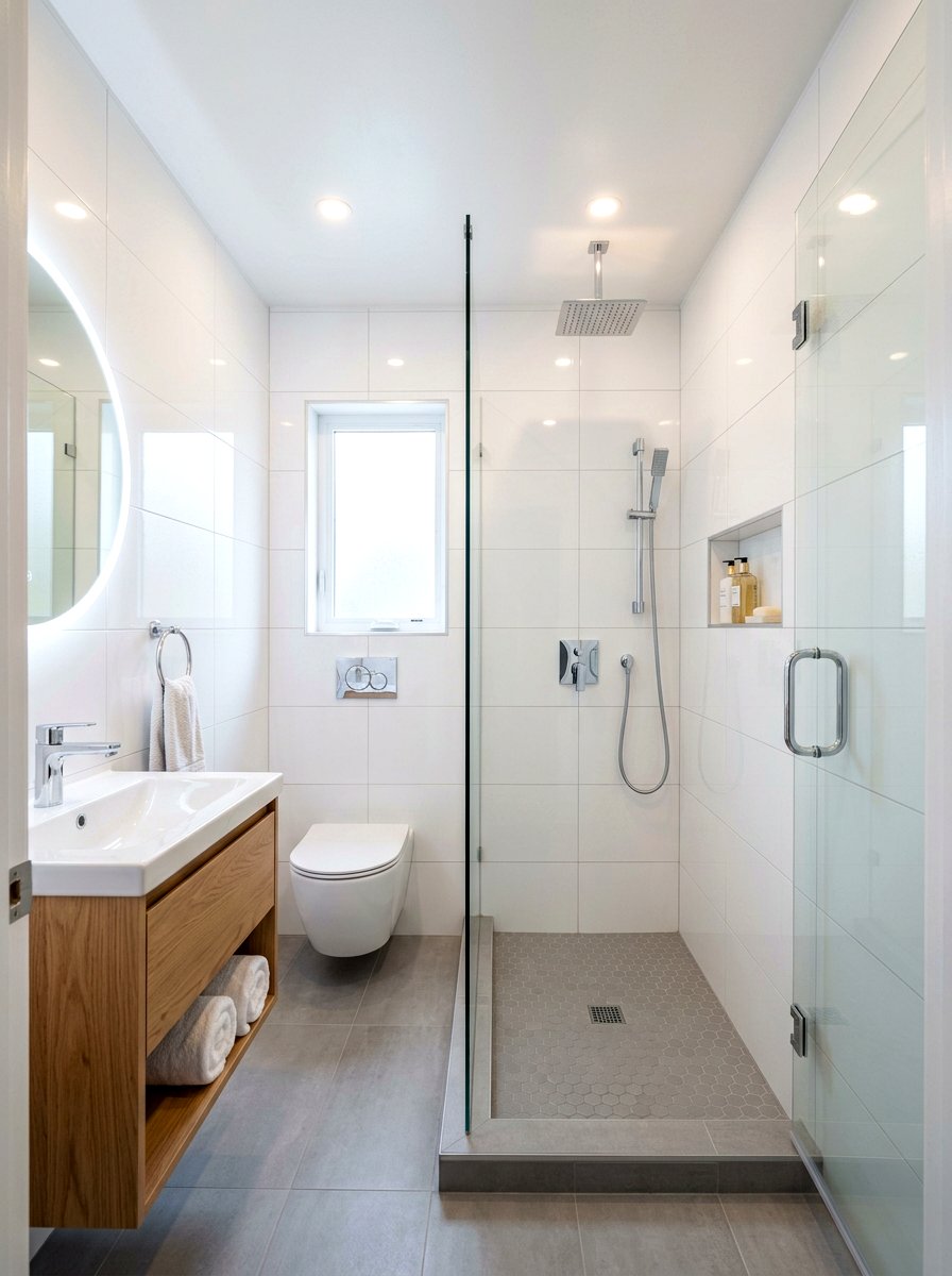 Small Bathroom Walk In Shower - 30 rain shower bathroom ideas