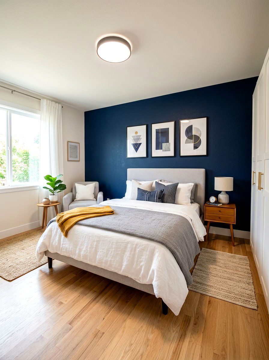 Small Bedroom Accent Wall - 30 small bedroom ideas