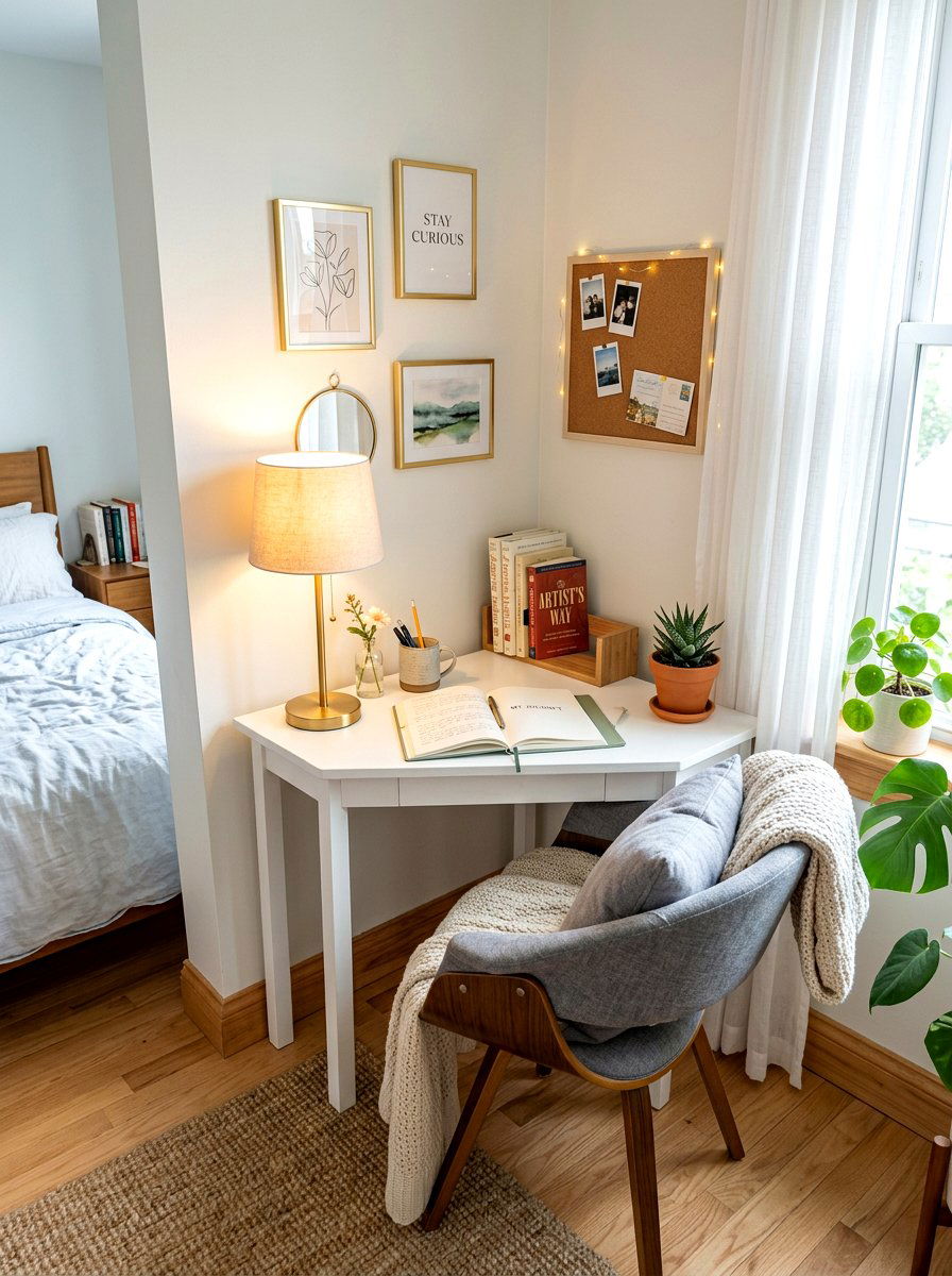 Small Bedroom Corner Desk - 30 journaling nook ideas