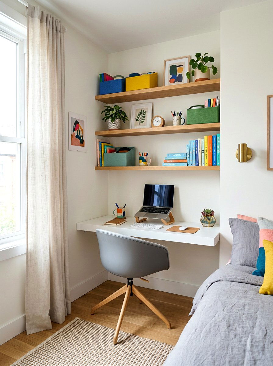 Small Bedroom Desk Nook - 30 kids study corner ideas