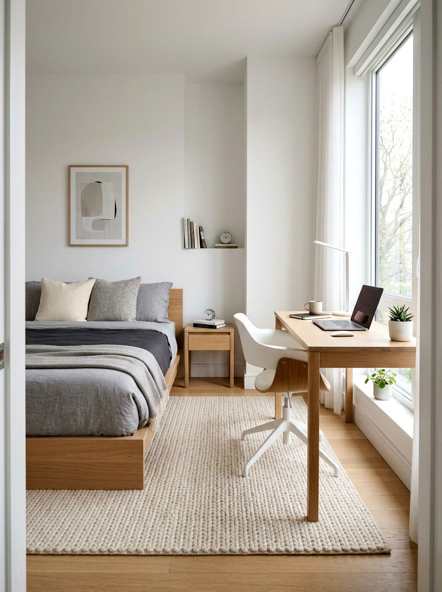 Small Bedroom Desk Setup - 30 apartment office ideas