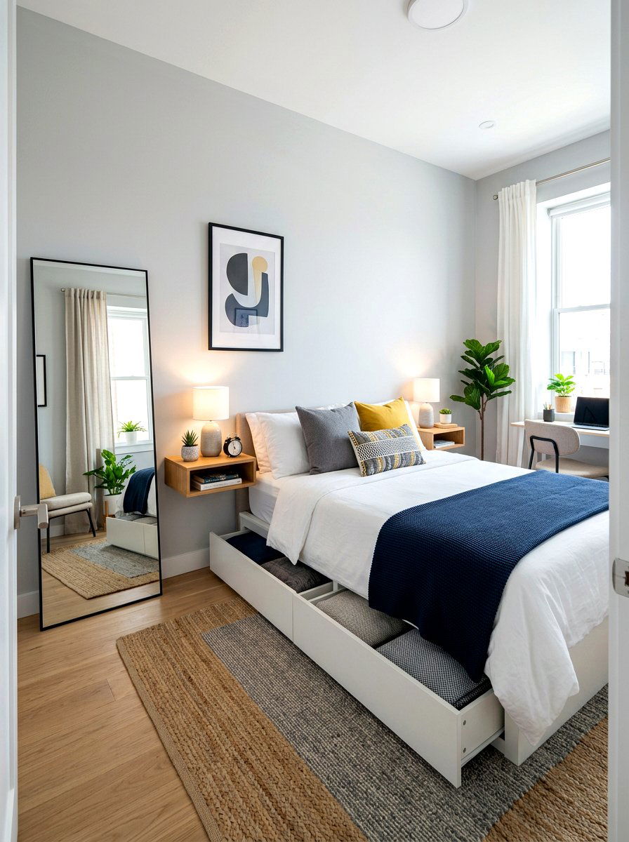 Small Bedroom Layout - 30 cozy bedroom ideas