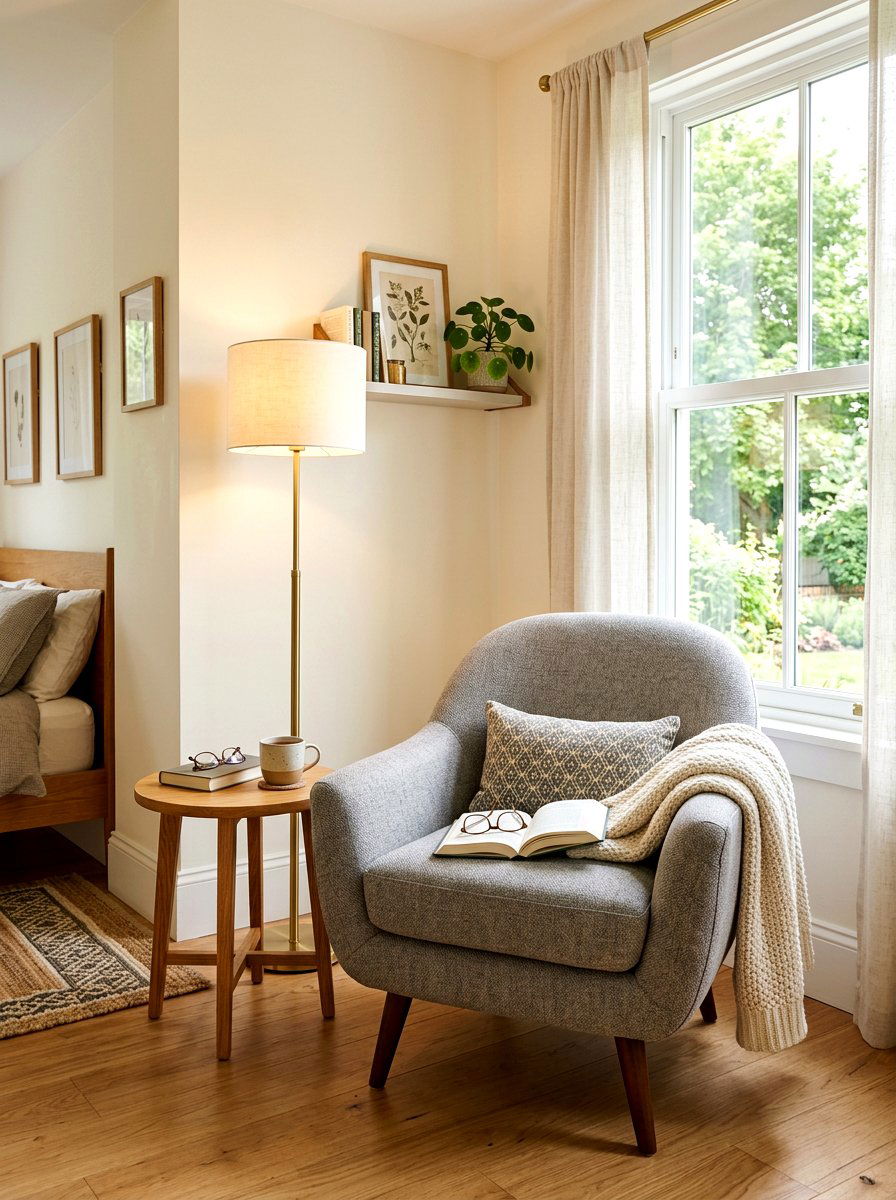 Small Bedroom Reading Chair - 30 low stimulation bedroom decor ideas