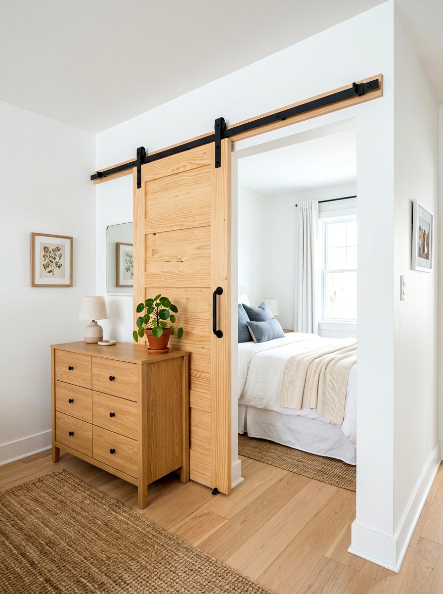 Small Bedroom Sliding Barn Door - 30 small bedroom ideas