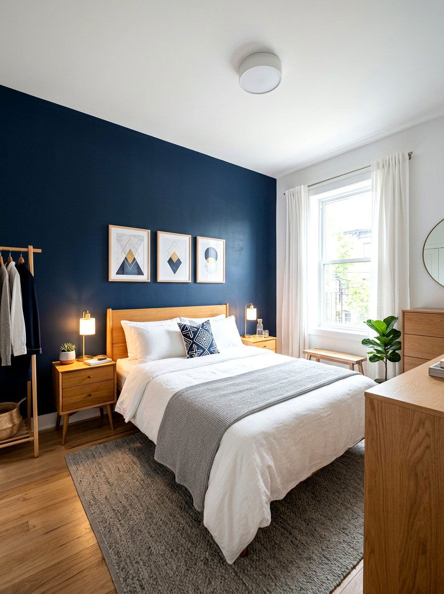 Small Bedroom With Accent Wall - 30 small master bedroom layout ideas