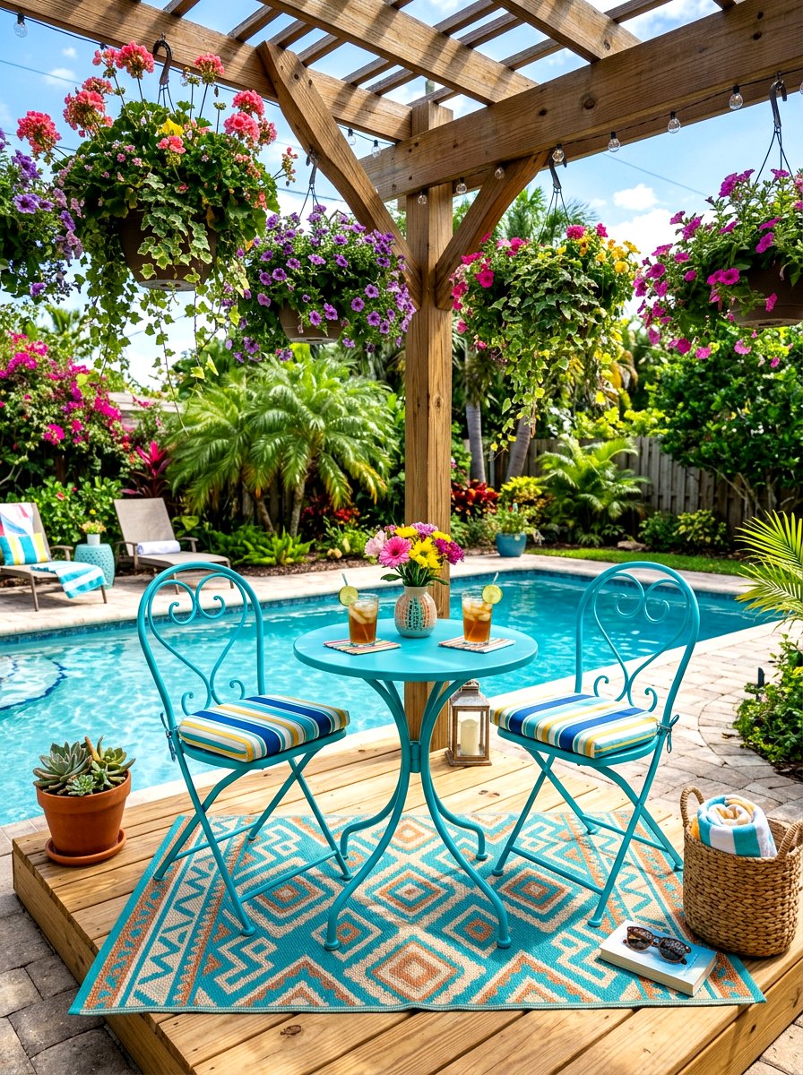 Small Bistro Corner - 30 poolside dining ideas