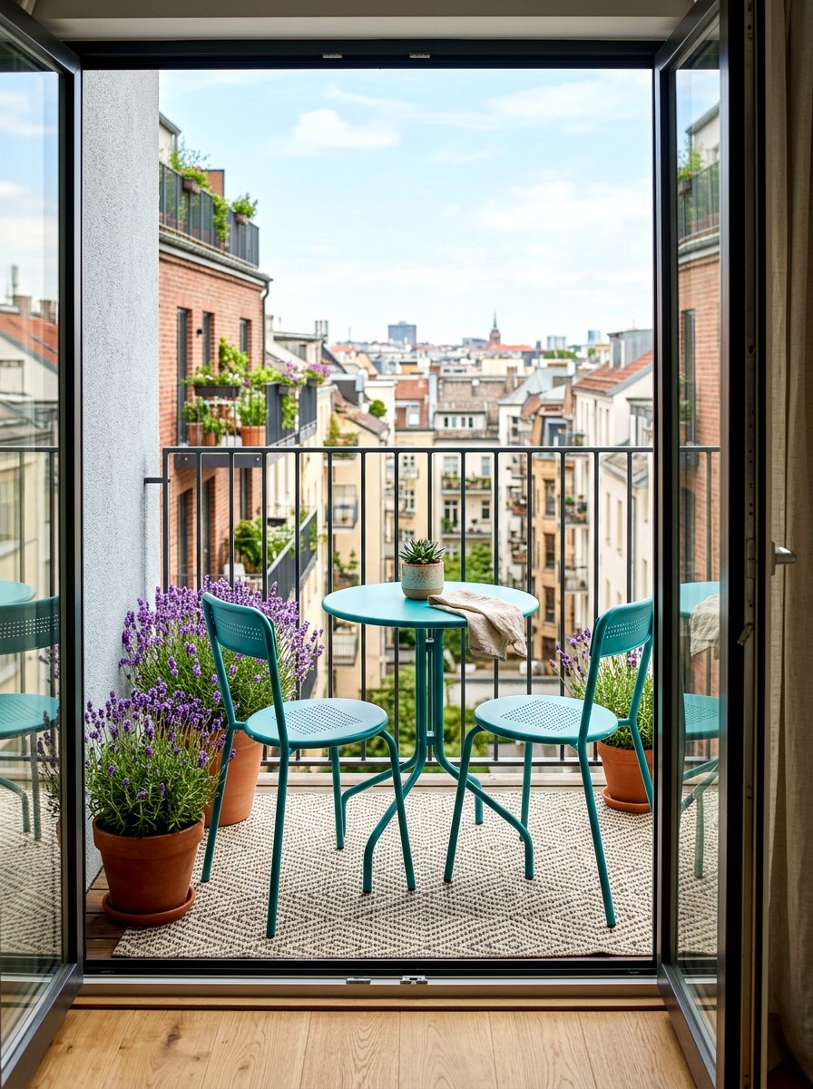 Small Bistro Set - 30 tiny balcony seating ideas