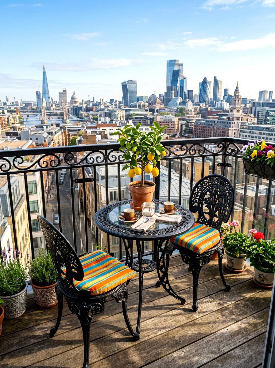 Small Bistro Set - 30 cozy patio ideas