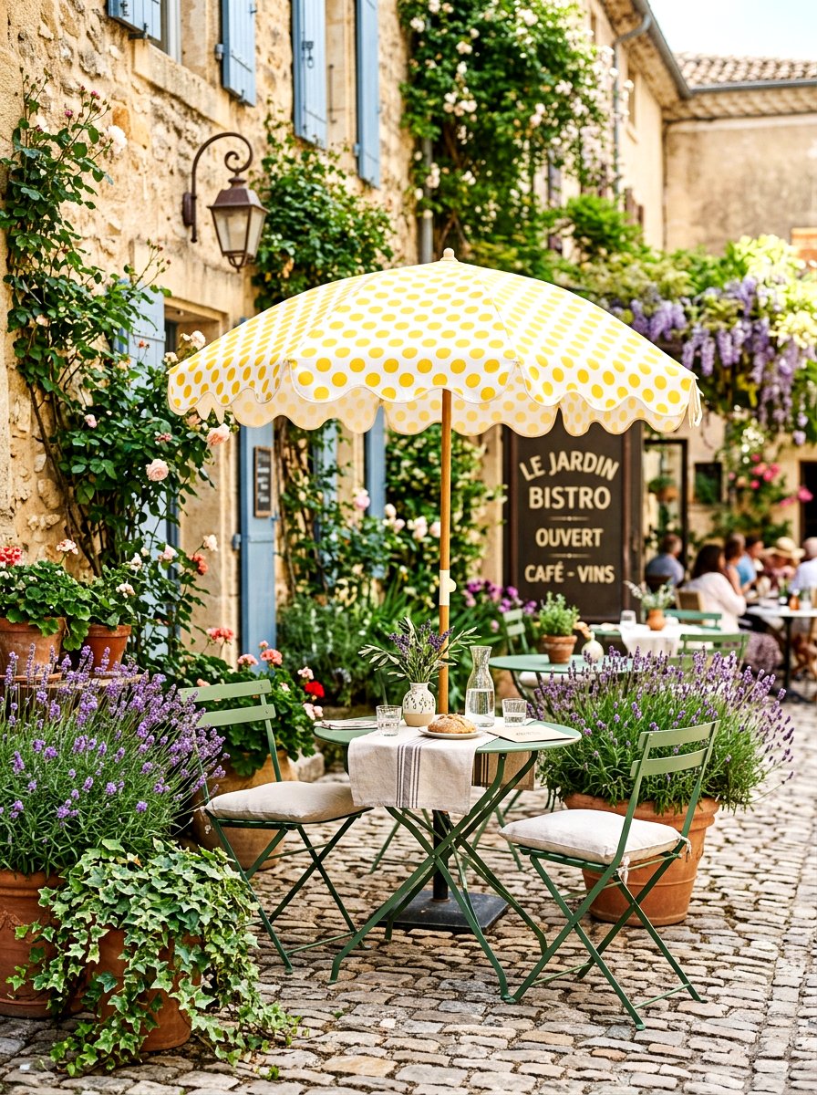 Small Bistro Umbrella - 30 patio umbrella ideas