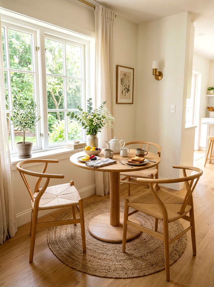 Small Breakfast Nook - 30 layered neutral decor ideas
