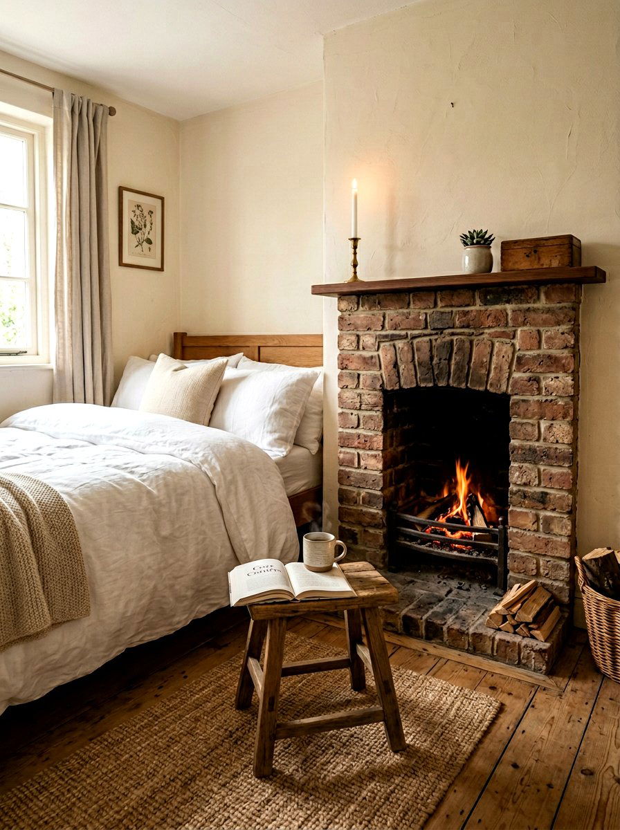 Small Brick Fireplace - 30 brick fireplace ideas