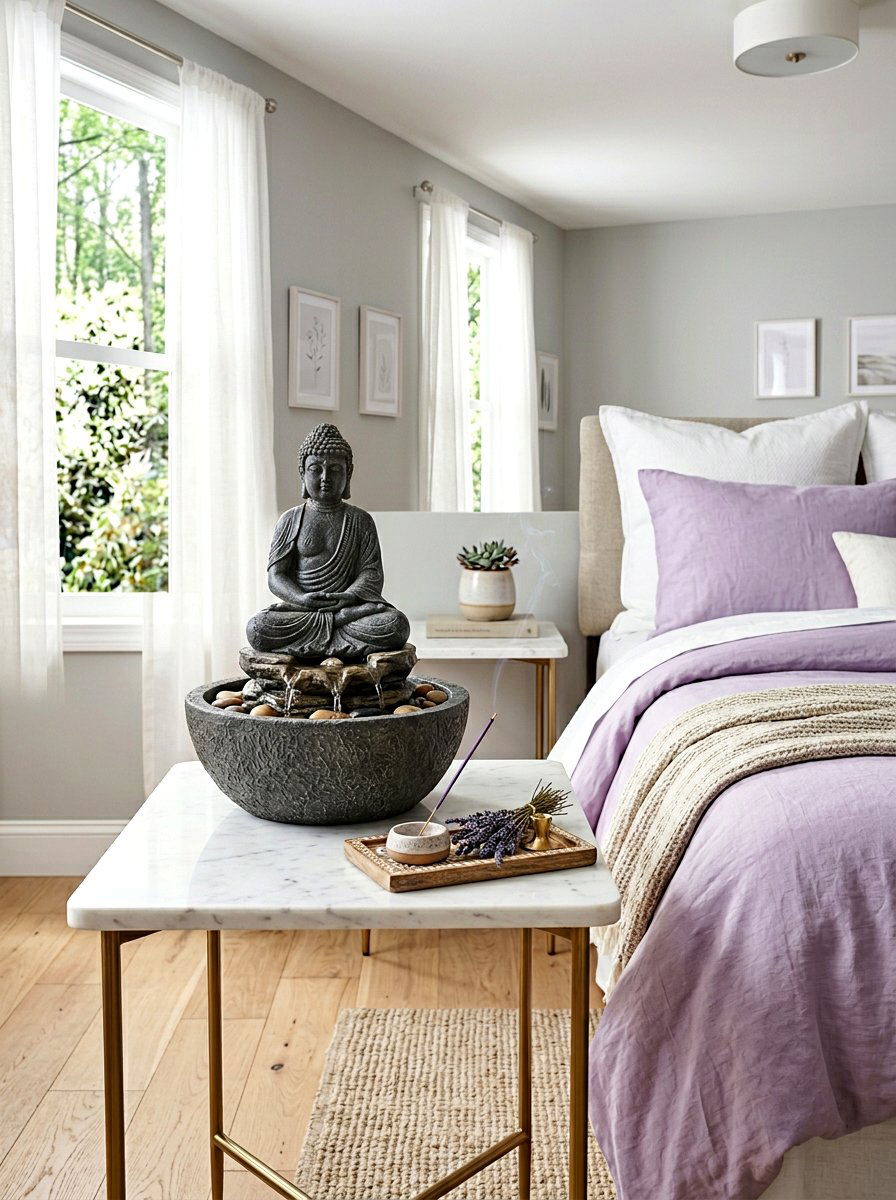 Small Buddha Fountain - 30 tabletop fountain ideas