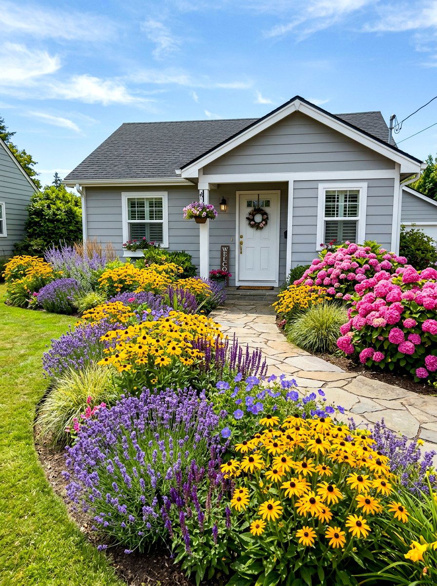 Small Bungalow Front Yard Flower Beds - 30 bungalow front yard ideas