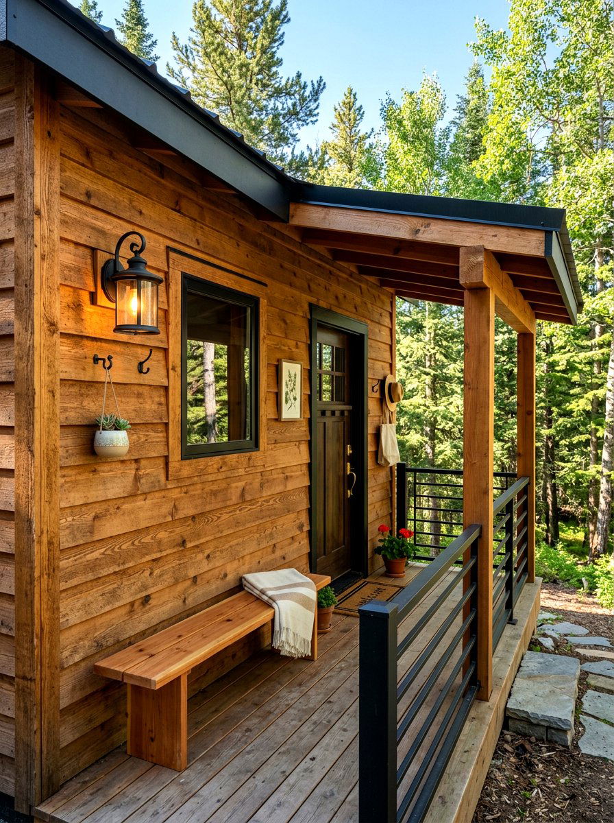 Small Cabin Porch - 30 cabin front porch ideas