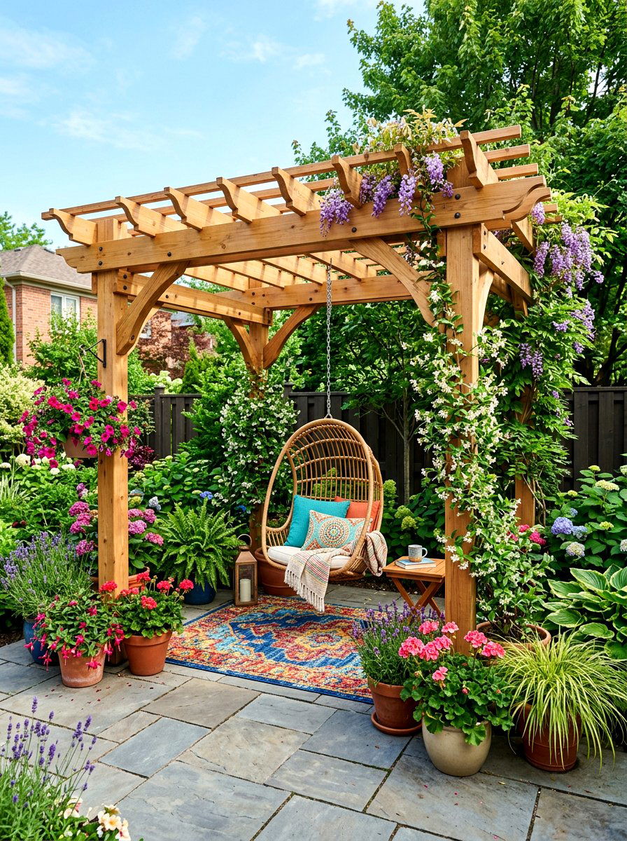 Small Cedar Pergola - 30 cedar pergola ideas