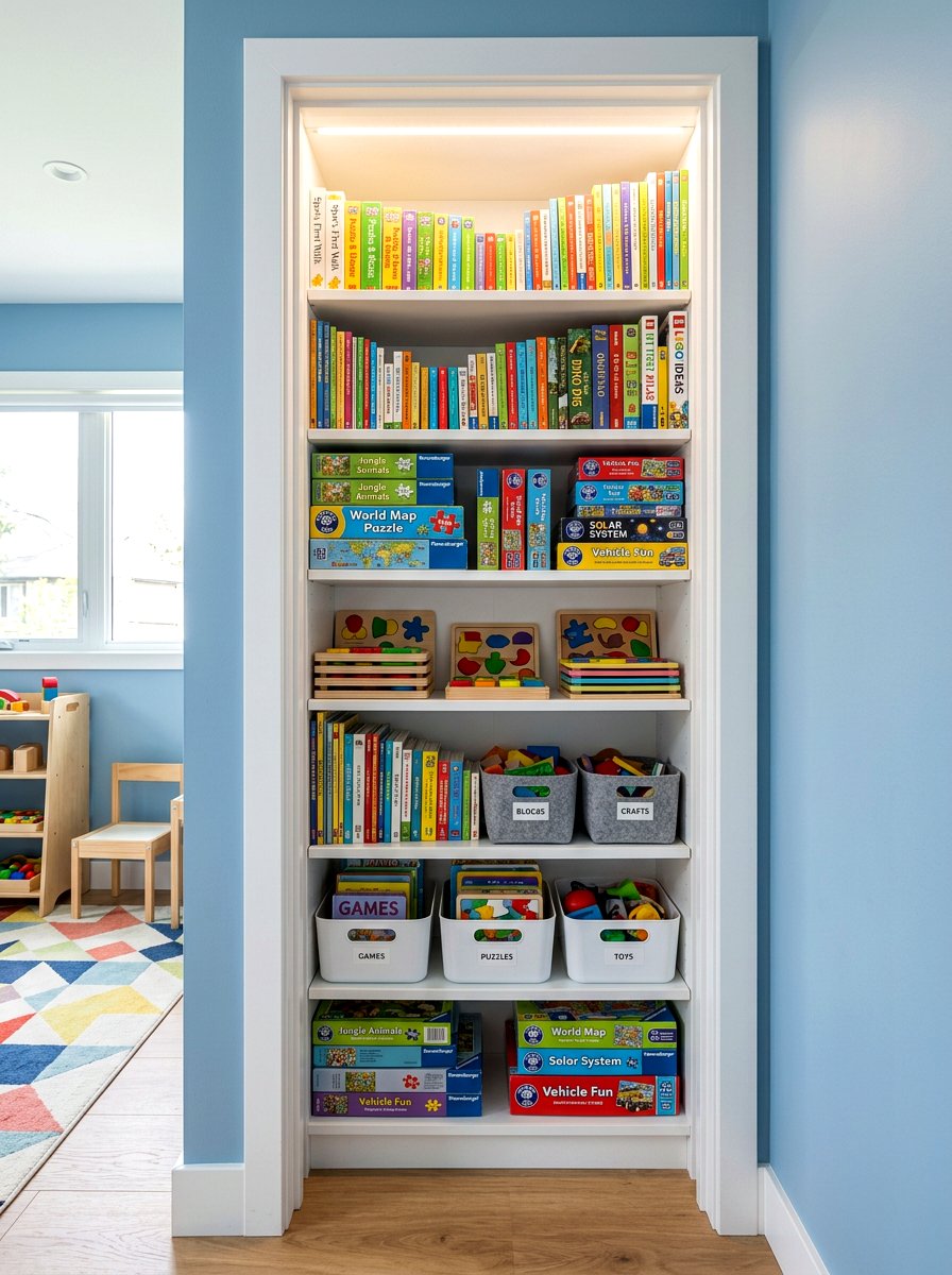 Small Closet Shelving - 30 playroom closet ideas